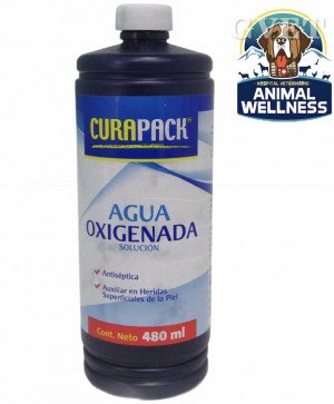 Agua Oxigenada Curapack, 100 ml.